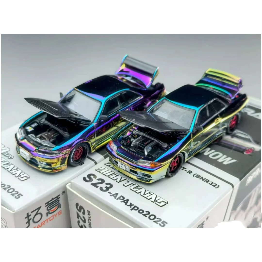 POP RACE1/64 2025 포산 전시회 한정판 GTR v8 R32 R33 RX7 EVA No. 1 가오쉬안 합금 자동차 모형