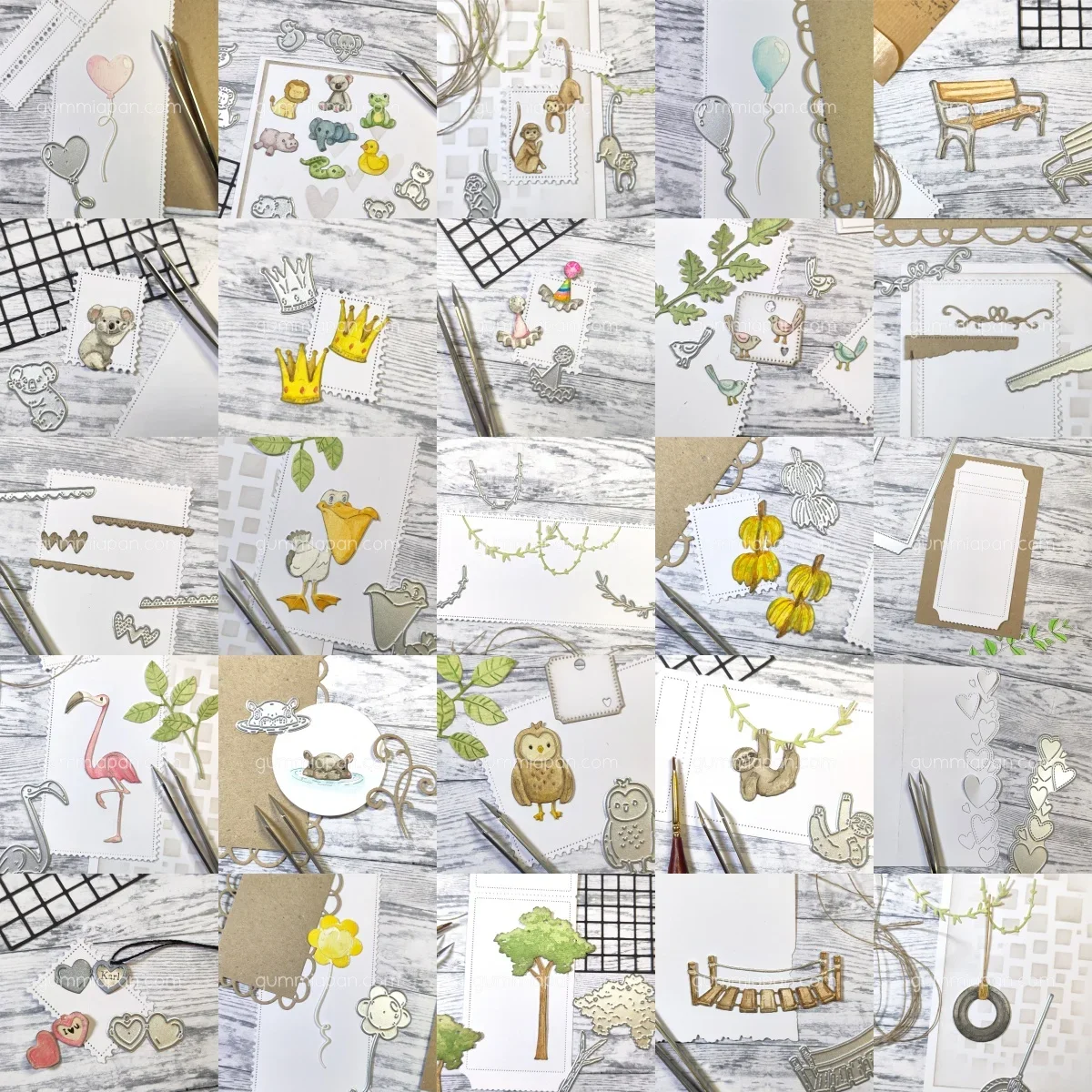 

2025 New Animals Spring Love Heart Balloon Hat Metal Cutting Dies DIY Scrapbooking Supplies Paper Craft Handmade Make Album Card