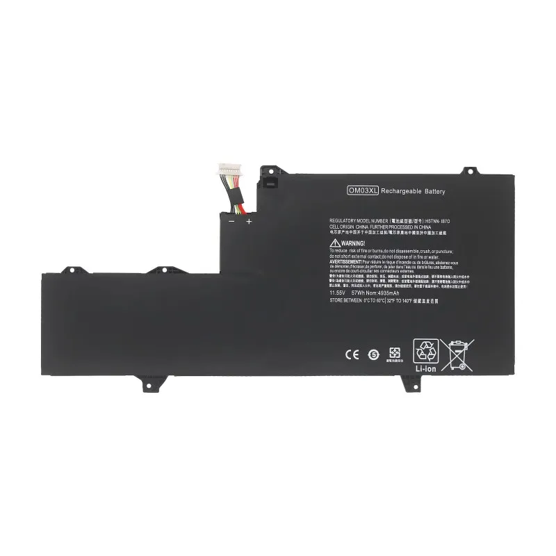 

New OM03XL Laptop Battery for Elitebook X360 1030 G2 Series HSTNN-IB7O IB70 HSN-I04C 863167-1B1 863167-171 Bateria11.55V 57Wh