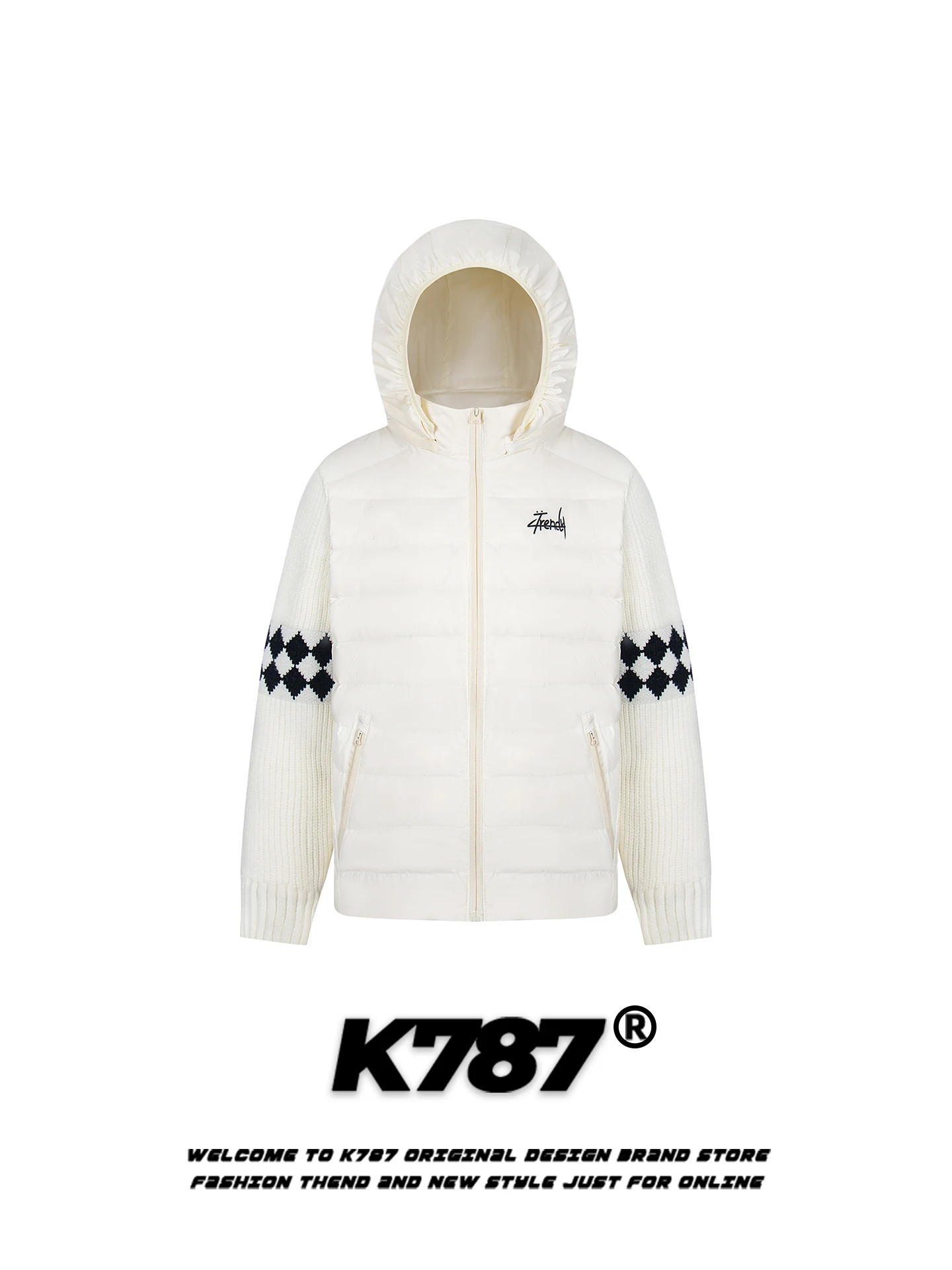 

K787 American Sle Loose Fit Hooded down Jaet Lightweight Warmth Cold Resistant Women's Du down Vest Youth ular Daily...