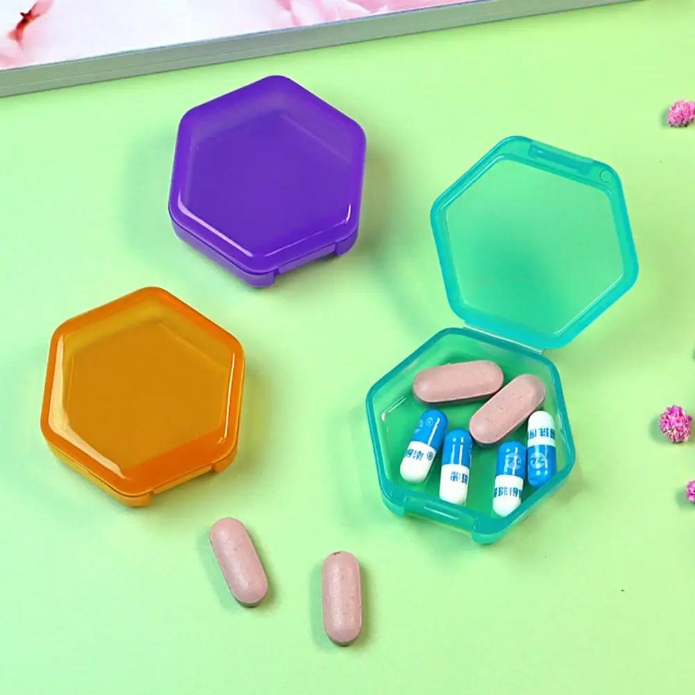 Portable Medicine Storage Box Small Pill Box Daily Box Medicine Pocket Organizer Carry Mini Pill Storage Travel Portable F0T2