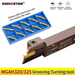 MGAH High-end spring steel for MGMN300 Large range c External reverse end face Groove cutter Mechanical lathe