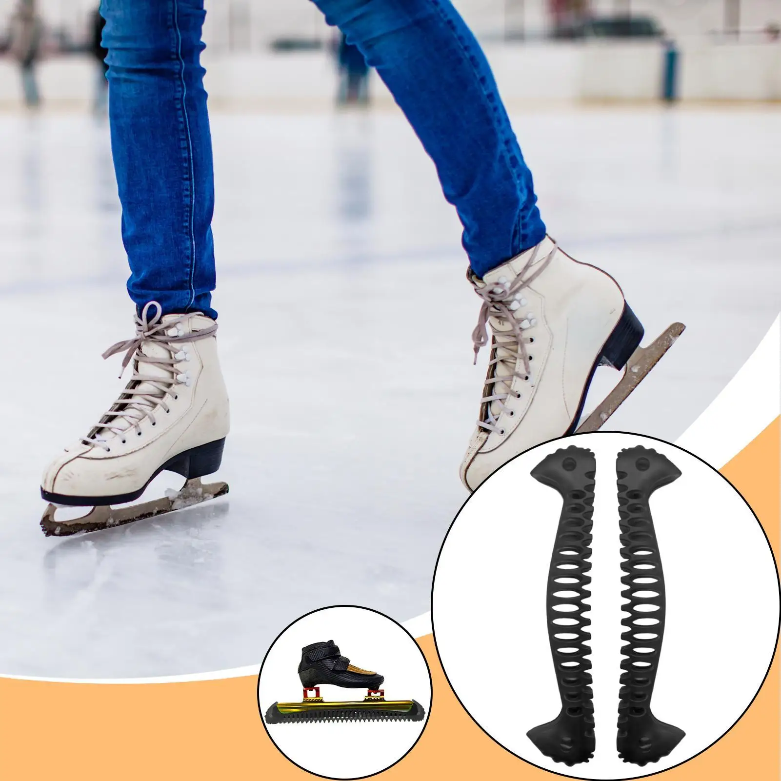 

Ice Skate Soakers 1 Pair Elastic Soft Lightweight Protection Hockey Stick Protector For Youth Adult Snow Winter Training Daily