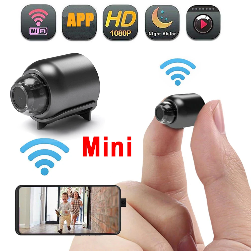 1080P HD Mini Camera WiFi Baby Monitor Indoor Safety Security Surveillance Night Vision Camcorder IP Cam Audio Video Recorder