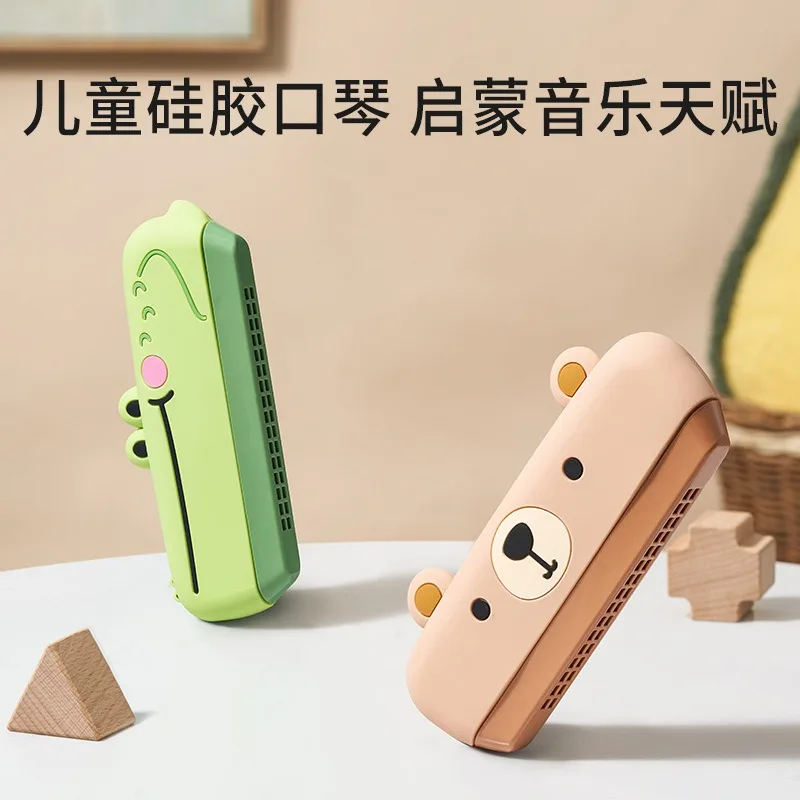 Children's harmonica 16 holes free blowing mouth organ baby early childhood fun cute cartoon musical instrument toys