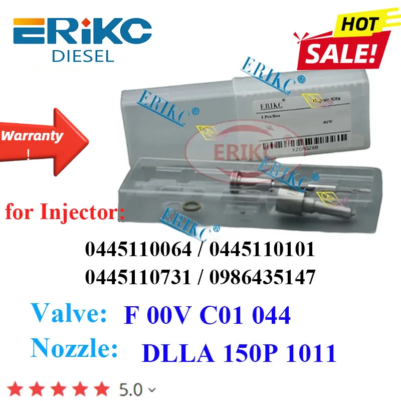

33800-27010 33800-27000 Injector Repair Kit Nozzle DLLA150P1011 Valve F00VC01 044 for HYUNDAI 0445110064 044110101 0445110731