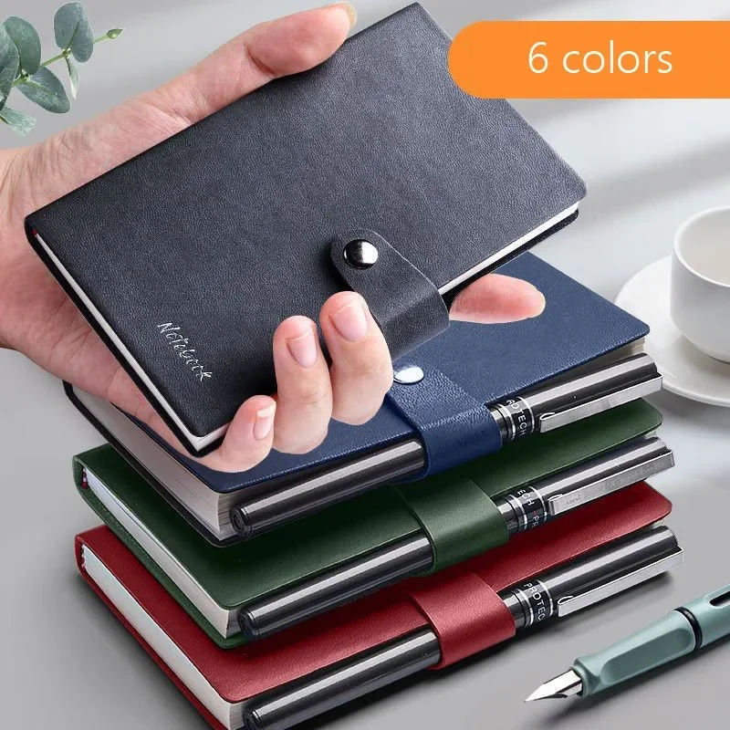 Simple A7 Week Planer Mini Notebook PU Cover Pocket Journal Notepad  Perfect For Travel Business Meetings & Daily Notes