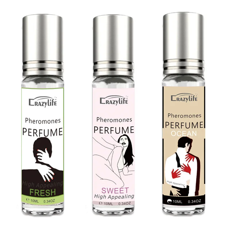 Parfum feromon seksi menggoda untuk pria wanita menarik Androstenone feromon minyak wangi stimulasi seksual 10ML