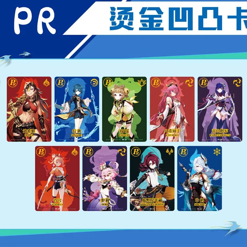 Ensemble de cartes Genshin Impact TCG, Collection de personnages officiels, Holo Foil, édition rare, jeu de commerce d'anime, cadeau pour les Fans, vente en gros