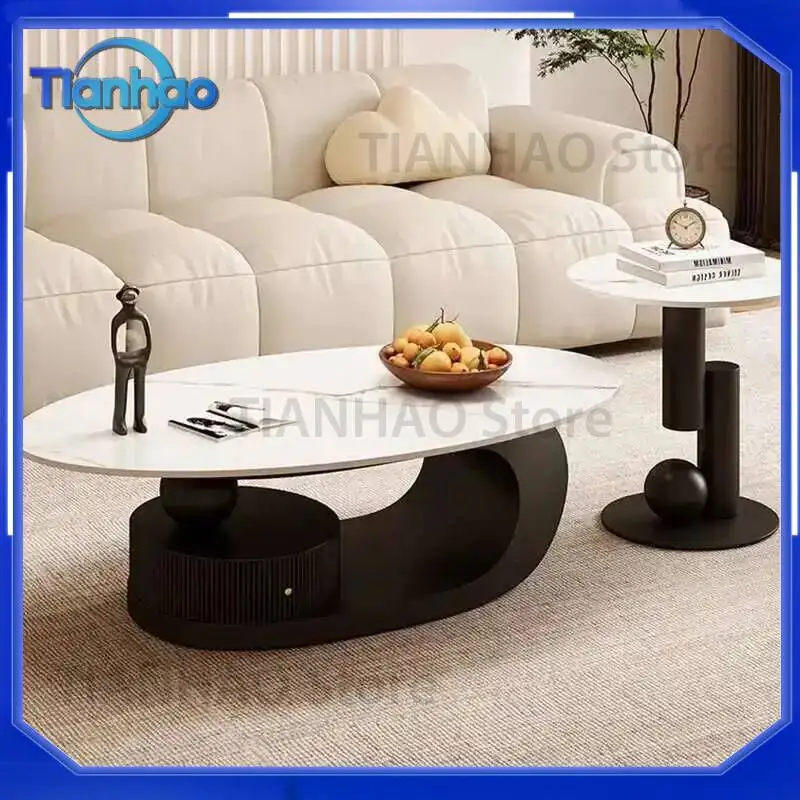 Minimalist Luxury Nordic Coffee Table for Living Room Italian Design Aesthetic Side Table Writing Table Couchtisch Lounge