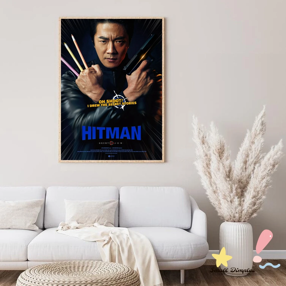 Hitman Agent Jun Movie Poster Canvas Art Print Home Decoration Wall Painting ( No Frame )