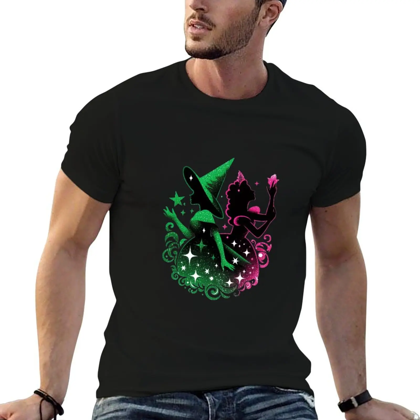 

t shirt & shirt brand men cotton Elphaba Defying Wicked Glinda Musical luxury T-Shirt 100% man the luxury Gravity t