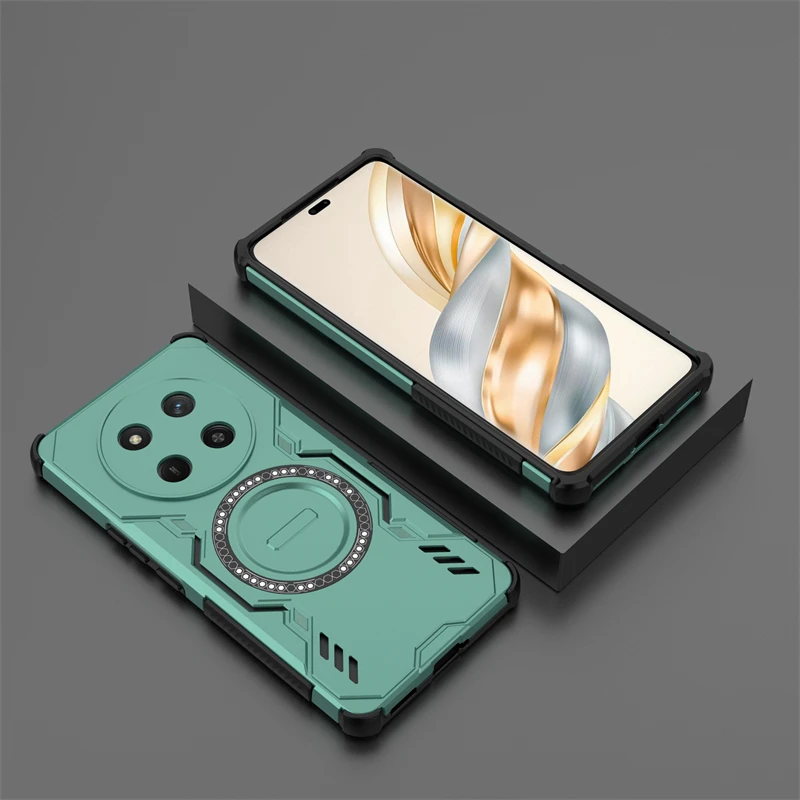 Cover posteriore per Honor Magic 7 Lite Custodia Honor Magic 7 Lite Adsorbimento magnetico Cover di ricarica wireless per custodia Honor Magic7 Lite