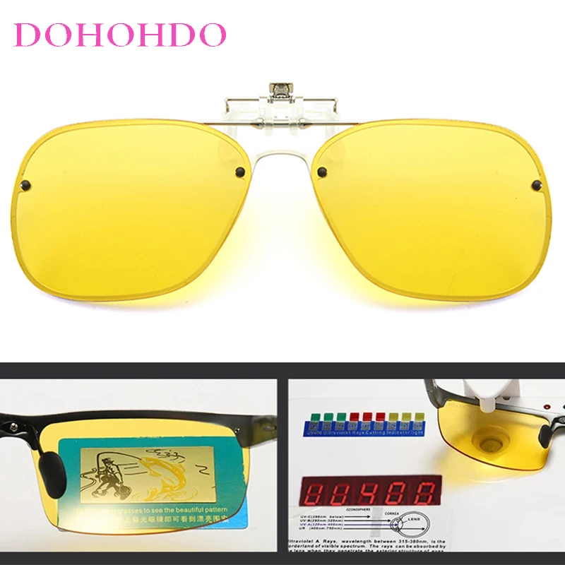 

Outdoor Sports Polarized Driving Clip-On Sunglasses Man UV400 Luxury Designer Night Vision Anti-Glare Polarized Goggles Woman