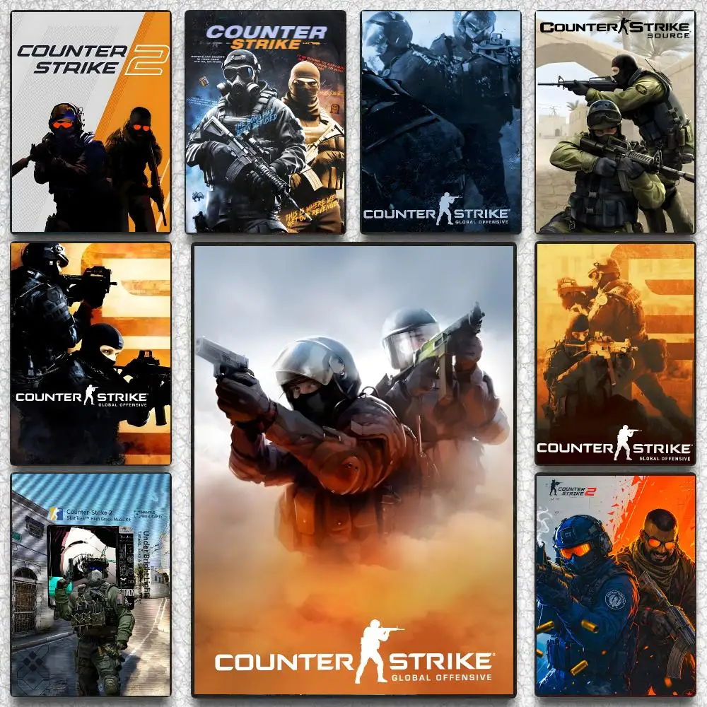 Counter Strike Video Game Poster Decorative Wall Art Stickers Mural For Home Living Room Hallway Decor Gift