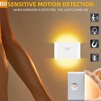 Xiaomi Wireless LED Night Light With Motion Sensor USB Rechargeable 400mAh Battery Modern Wall Lamp For Bedroom Bedside Table