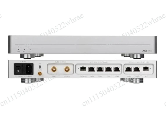 AS8Pro audio HiFi fever switch 2.5G 10 Gigabit optical isolation OCXO clock line power