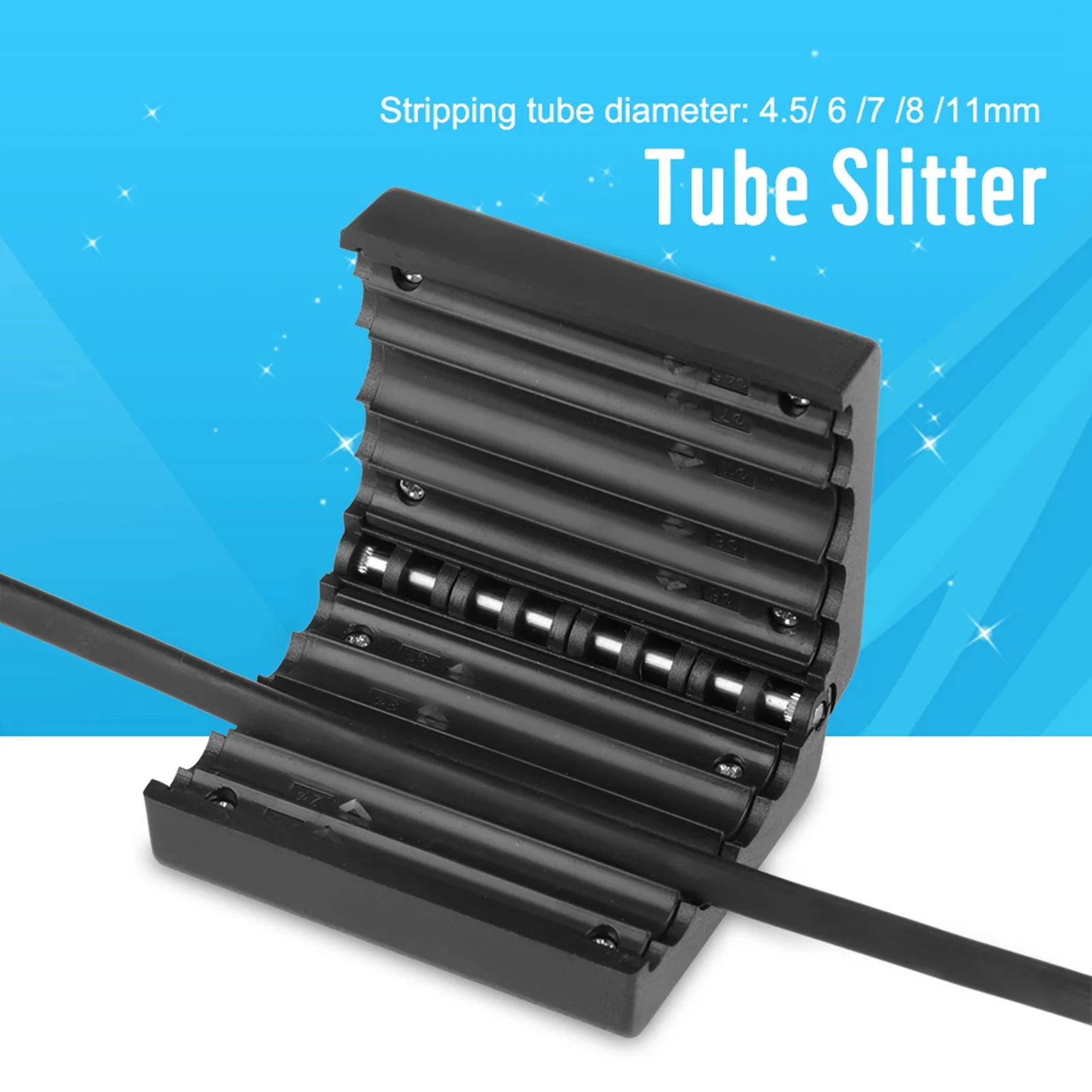 Tube Slitter 4.5-11mm Ribbon Cable Stripper  Optic Buffer Loose Tube Slitter Cable Stripper