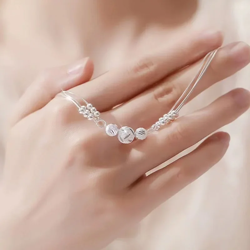 925 Sterling Silver Beautiful Stars Bracelets for Women Korean Fashion Designer Luxury Charm Bracelet Party Wedding Jewelry Gift