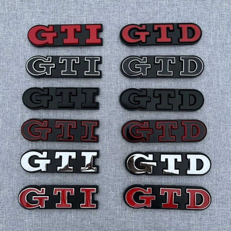 

3D Metal Front Grille GTD Logo Emblem Rear Trunk Badge Stickers For Volkswagen VW Golf 2 4 5 6 7 R MK2 MK3 MK4 Car Accessories