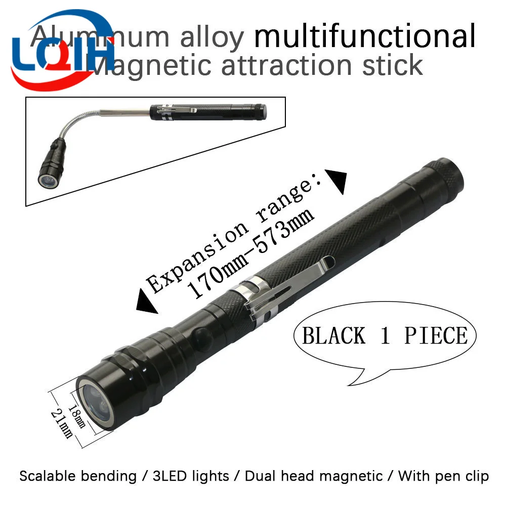 Tragbarer Mini-Teleskop-Magnet-Magnetstift, praktisches Werkzeug, Kapazität zum Aufnehmen von Muttern, Bolzen, ausziehbarer Tonabnehmerstab – Detail 13