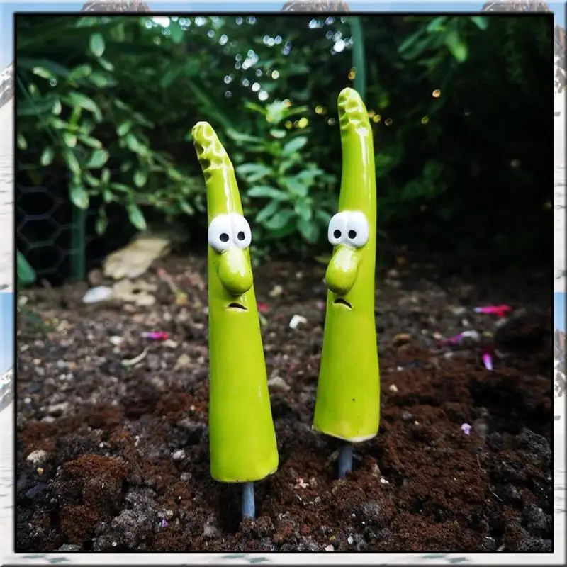 

AS59 -Garden Stakes Plant Logo Expression Plant Decorations Resin Crafts Garden Stakes, Plant Crafts A