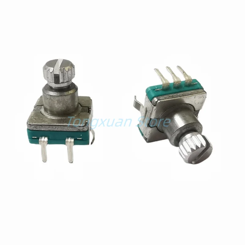 5pcs EC11 Encoder Switch With Push Button Switch 30 Position Rotary Encoder Code Switch 5pin Plug-in Type 9.5mm Plum Shaft