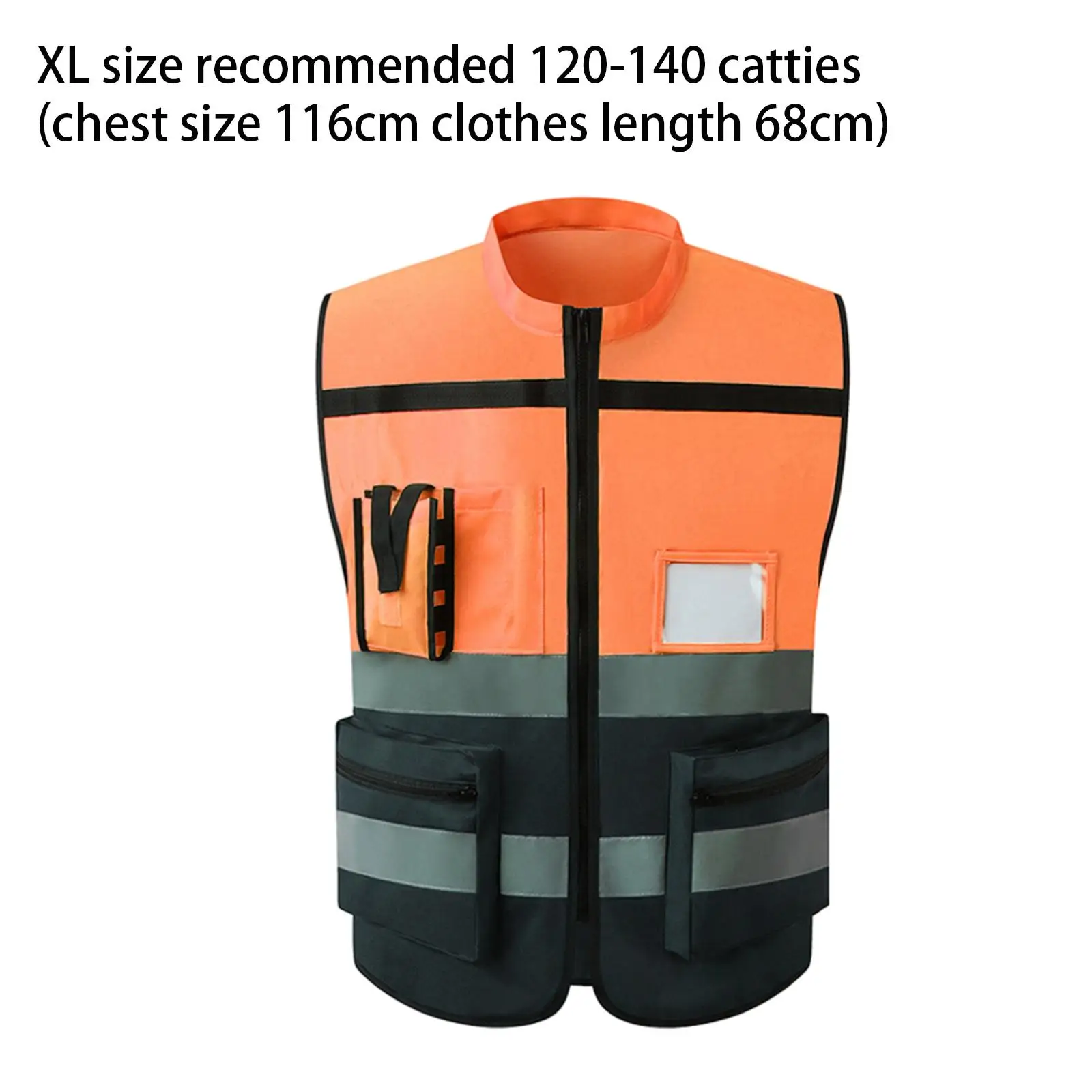 Reflective Vest with Pockets Running Gear High Visibility Lightweight Vest for Workers Biking Warehouse Engineers