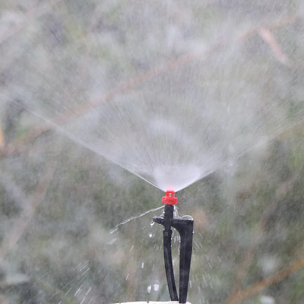 Boquilla de refracción de 90/180/360 grados, aspersor de jardín, Agricultura, Riego de plantas, rociador de nebulización para granja de flores, 50