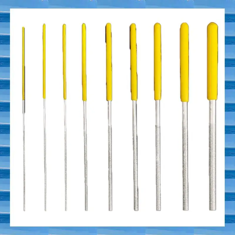 AT53 10 قطعة رأس مطحنة الماس 1/1.2/1.5/1.7/2.2/2.8/3.3/3.8/4.8/5.8 مللي متر لحجر اليشم/الخشب/الخزف/الطحن المعدني وتلفائف