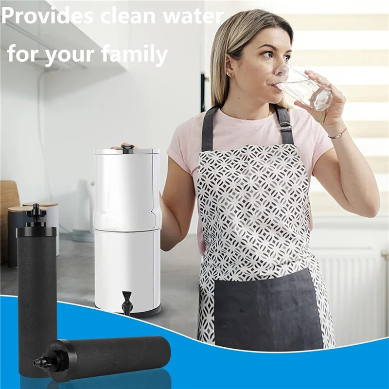 ABFY-4X Black Replacement Water Filter,Replacement Compatible With Gravity Countertop Purification Elements