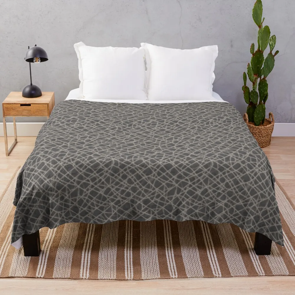 Monochrome Elegance Pattern V.2 Throw Blanket sofa bed Decorative Throw Thin Hair Blankets