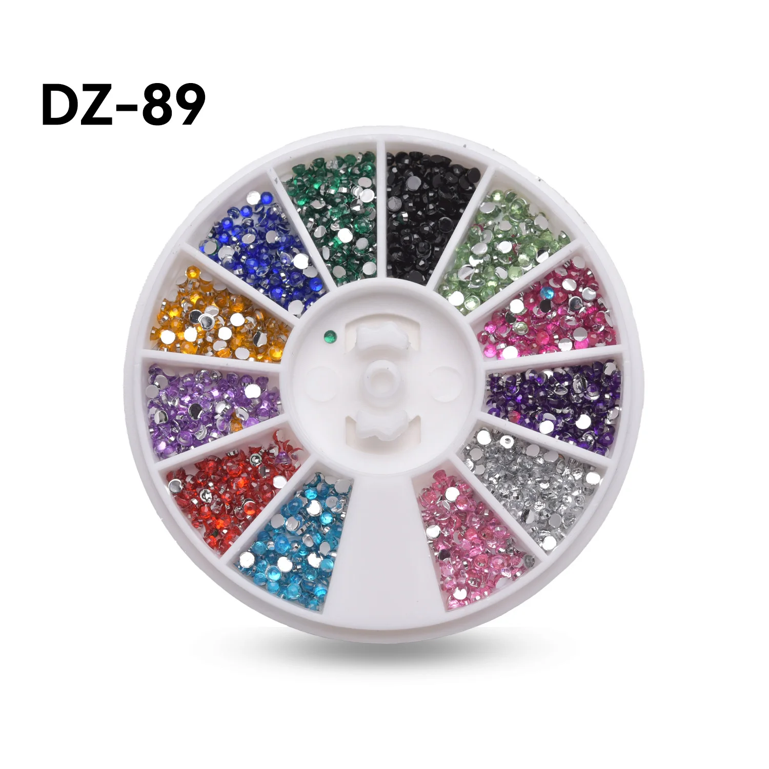 مختلط 12 لون 1.5 مللي متر ، 2 مللي متر ، 3 مللي متر حجر لامع ثلاثية الأبعاد مسمار الراين الخرز الصغير مانيكير لتقوم بها بنفسك مسمار الفن الديكور في عجلة الملحقات