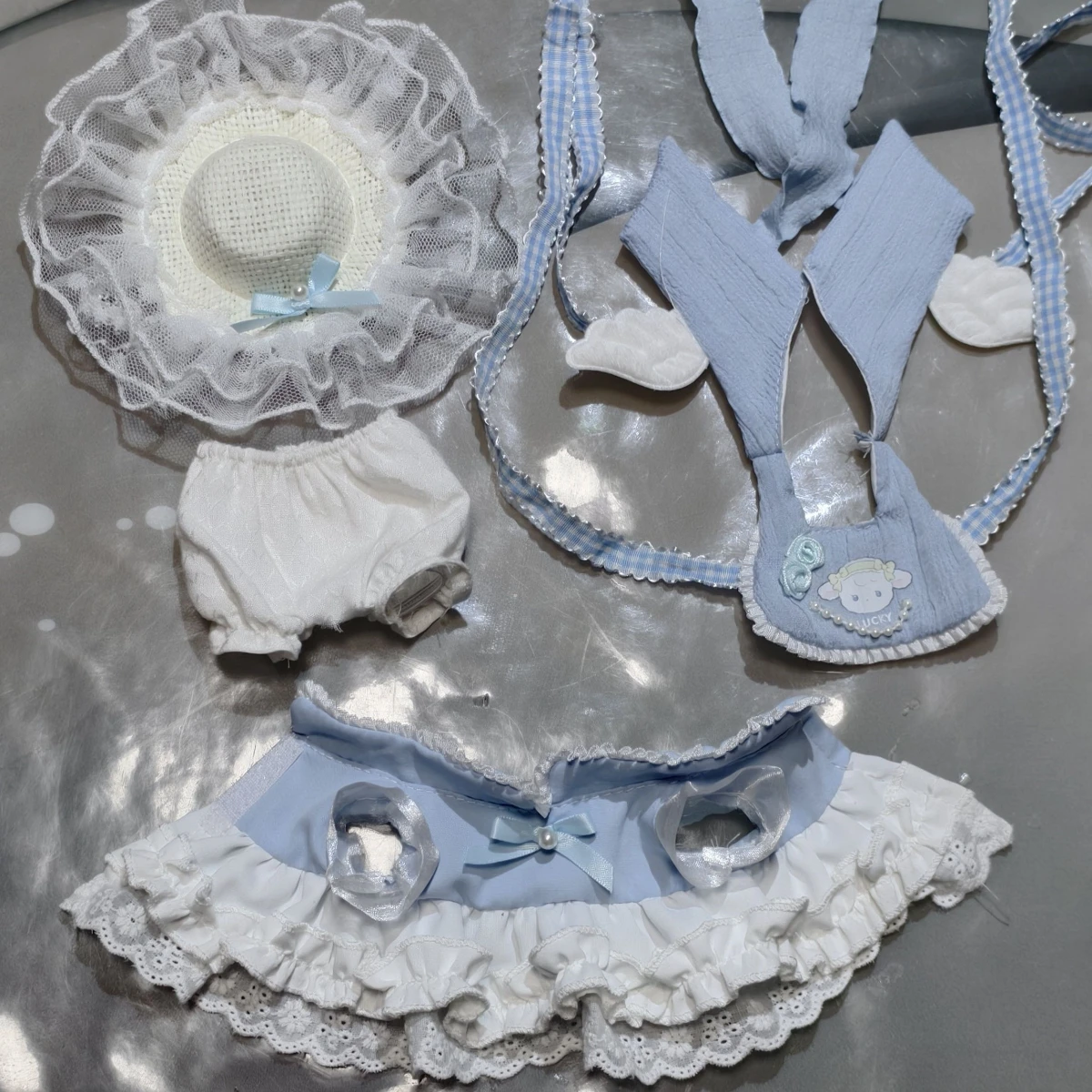 A 20cm-sized cotton doll's outfit, a cute and exquisite clothing set from the Blue Mist Cotton Candy series view 5