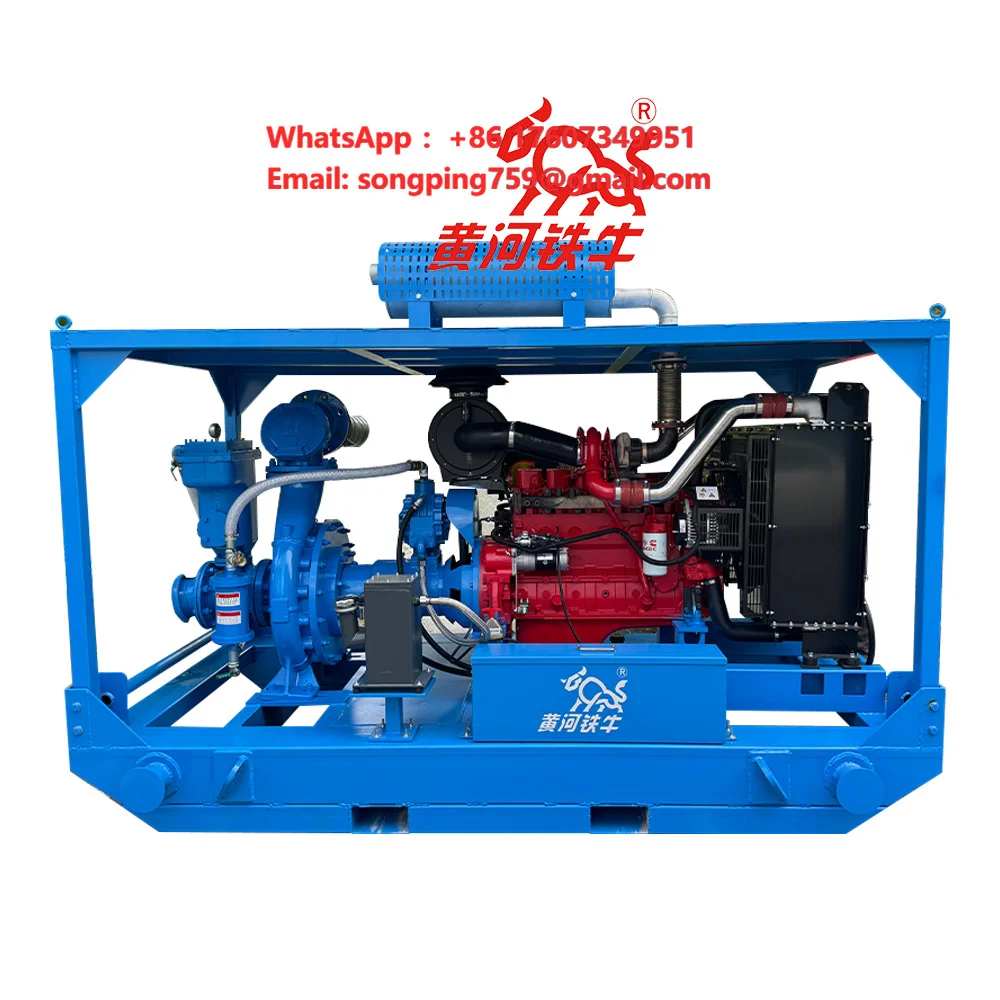 6-inch High Head Horizontal Vacuum Self-priming Dieel Water Pump for Mine Drainage Dewatering Pumps Mine Marine Pump Station