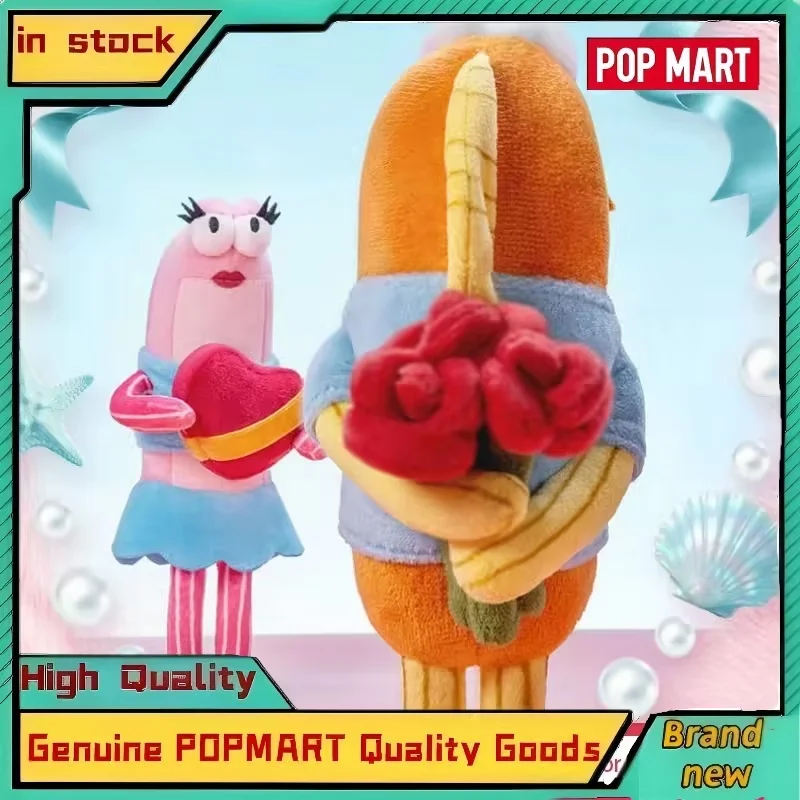New Popmart Gong X Spongebob Residents Of Bikini Bottom Plush Keychain Pendant Blind Box Collectible Toy Gift Cute Stuff For Fan view 6
