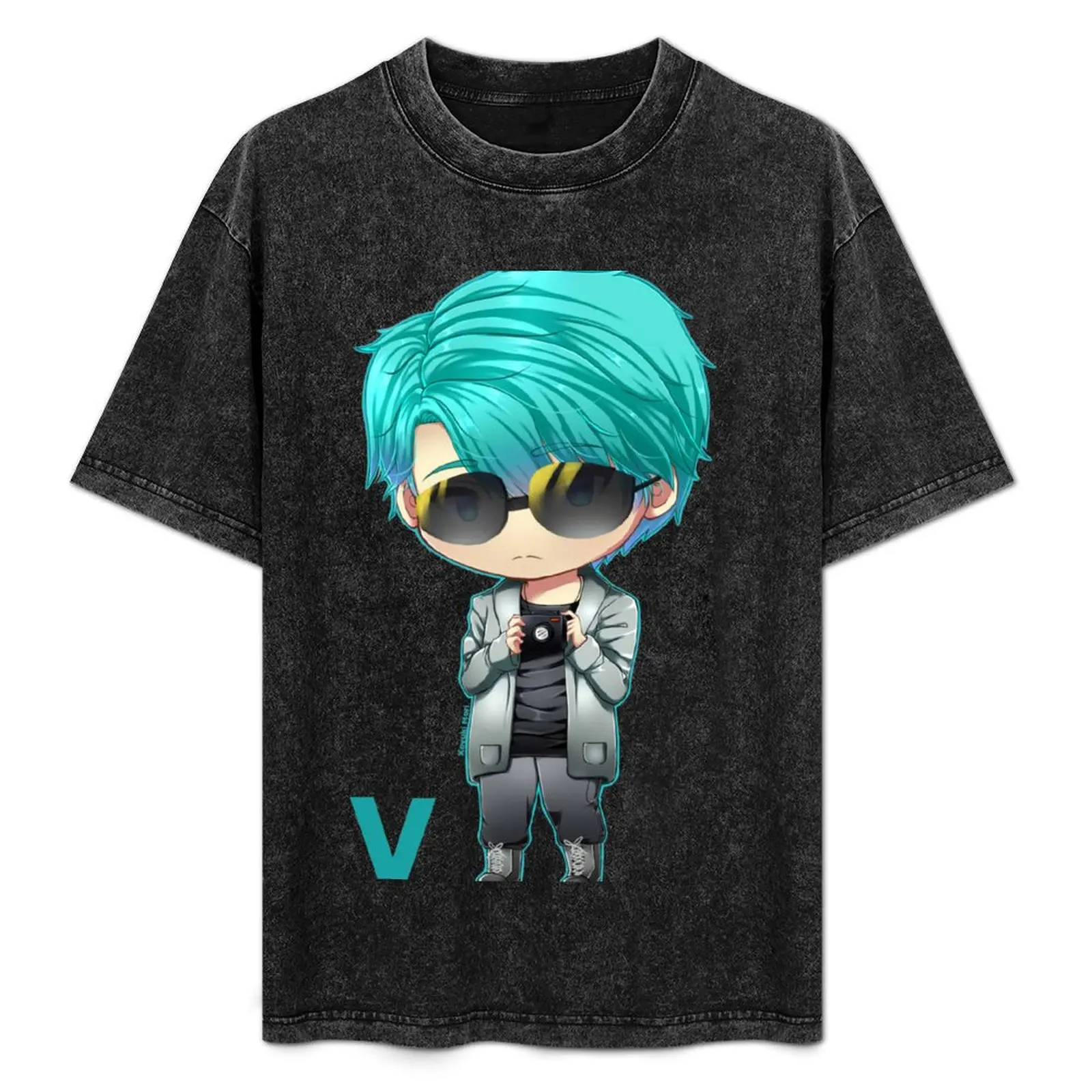 

Mystic Messenger: V T-Shirt blue lock funny gifts Funny t-shirt summer shirt mens t shirts top quality