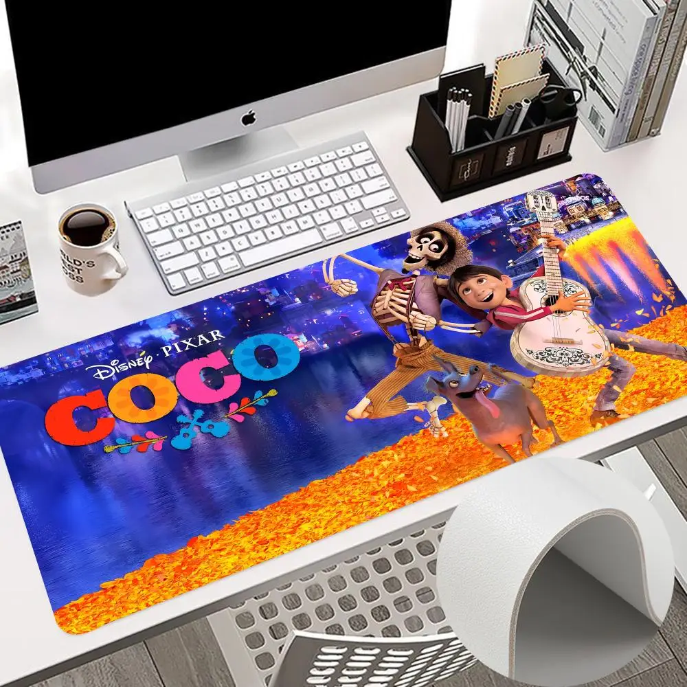 

Coco Mouse Pad 900x400mm Keyboard PC Desk Pads HD kawaii Printing Computer Double Sided Leather Non-slip PU Mouse Pads