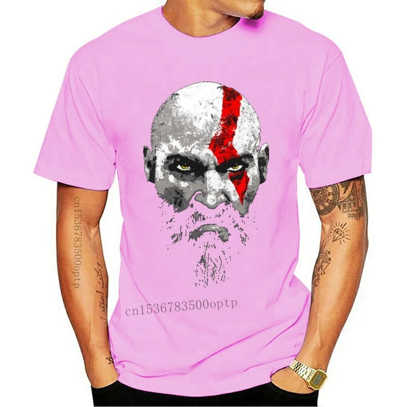 Camiseta de moda para hombre, ropa masculina, God Of War Kratos