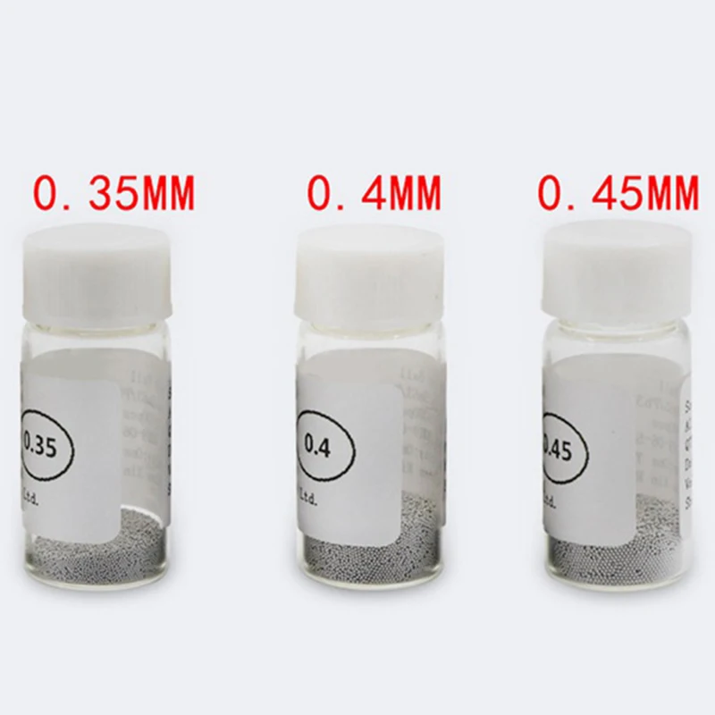 Imagem -05 - Chumbo de Solda Bola Definida para Soldagem a Pressão Bga Garrafas de 025 mm 03 mm 035 mm 04 mm 045 mm 05 mm 06 mm