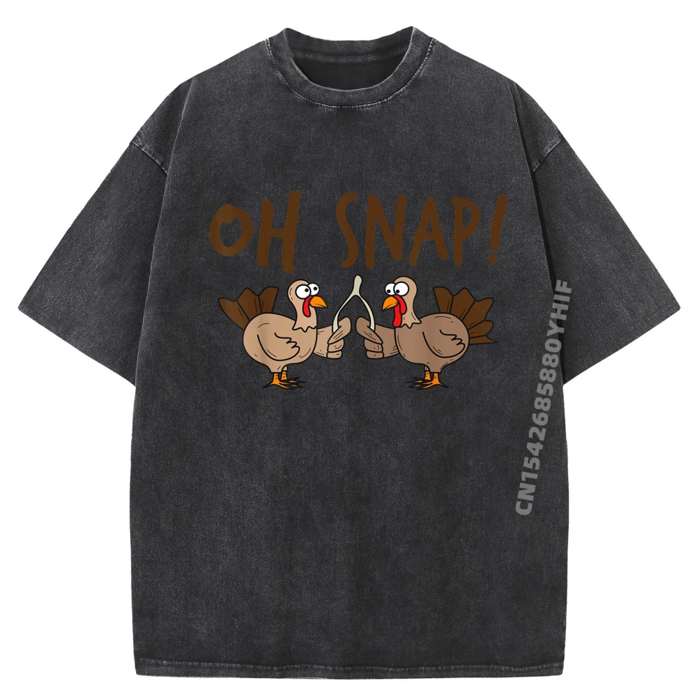 

Oh Snap Turkey Dayfunny Night Of Thanksgiving Mens Clothing Plus Size Washed Shirt Oversized Printed Tops Deals