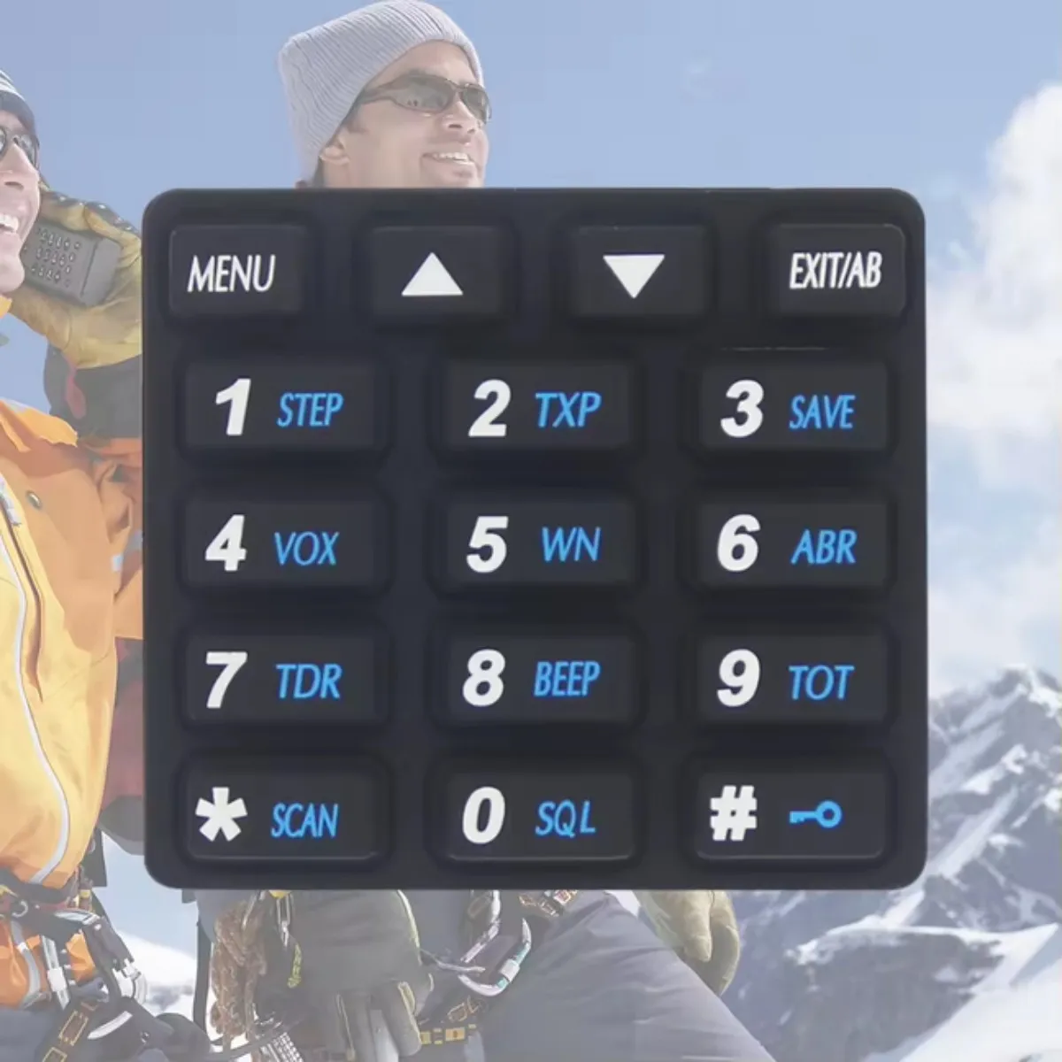 

Walkie Taklie, силиконовая цифровая клавиатура, запасные части, аксессуары для радиолюбителей, цифровая клавиатура для Baofeng UV-82 UV-82HP