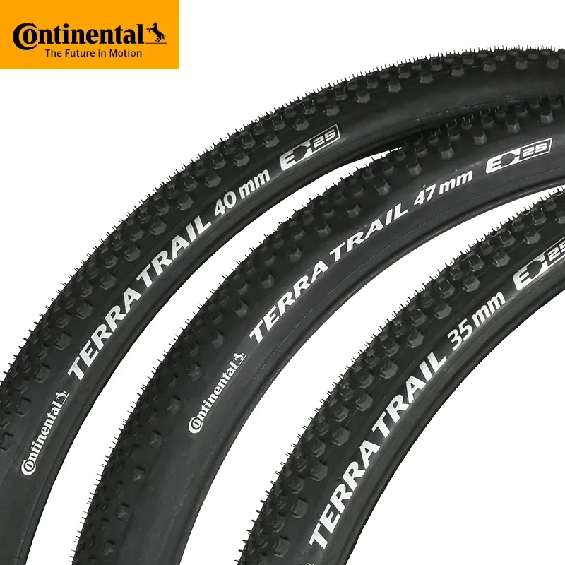 Continental Terra Trail 700x35C 700x40C Road Bike Wire Bead Tire E25 Shieldwall System PureGrip Compound No Folding 3/180 TPI