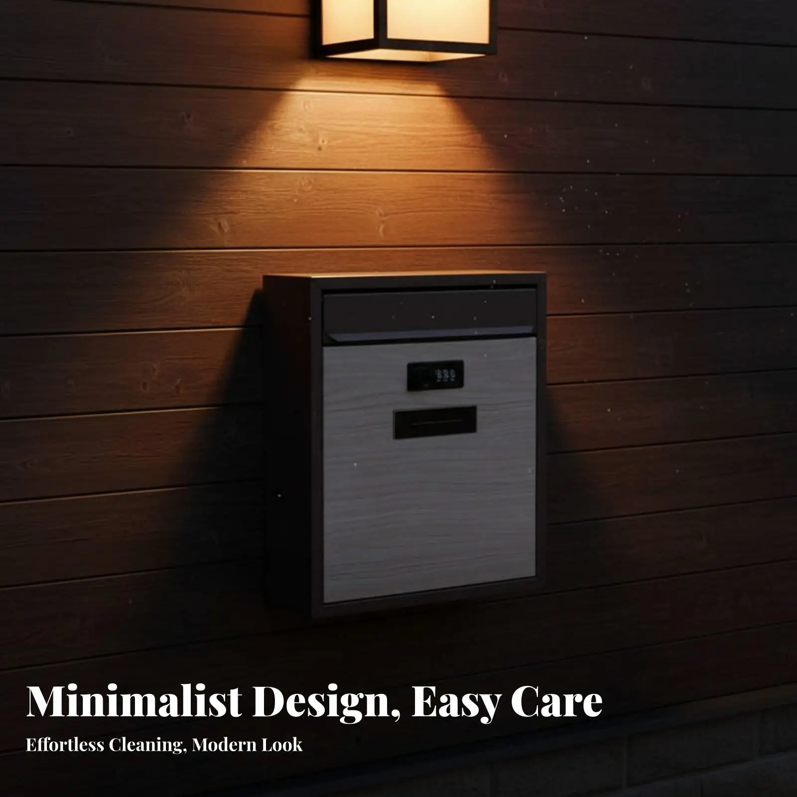 Weatherproof Fabric Box Mailbox for Wall Mounted Use with Resettable 3 Digit Code Lock
