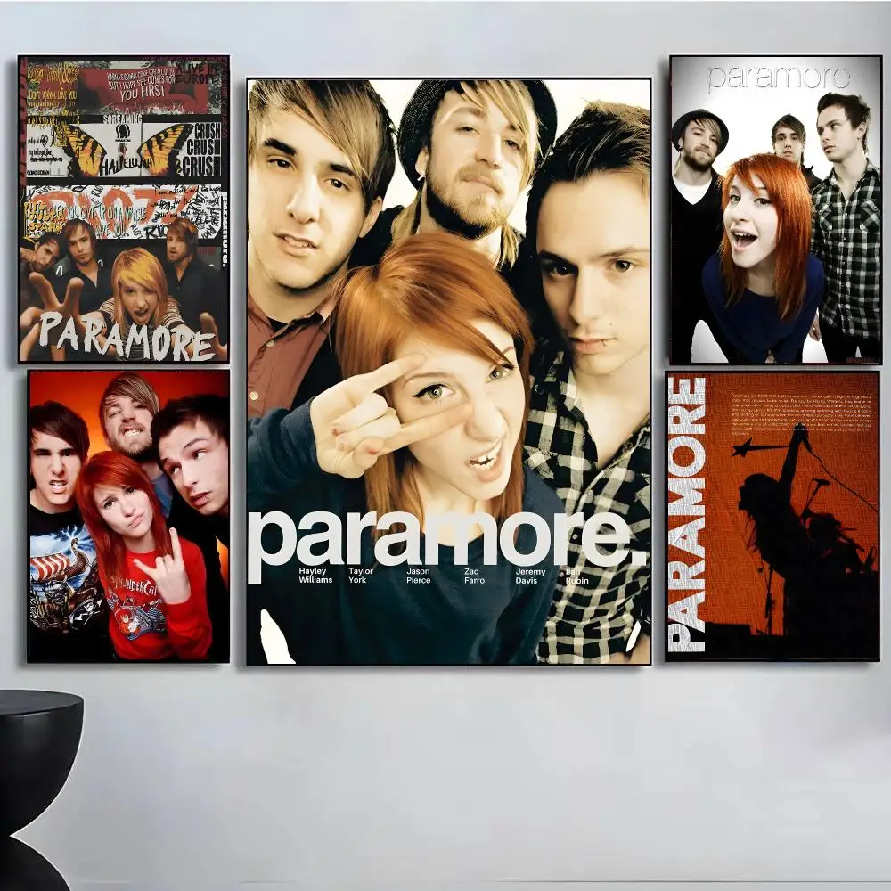 Rock Band P-Paramore Poster High Quality Wall Art For Home Office Bedroom Living Room Hallway Bar Perfect Gift Idea