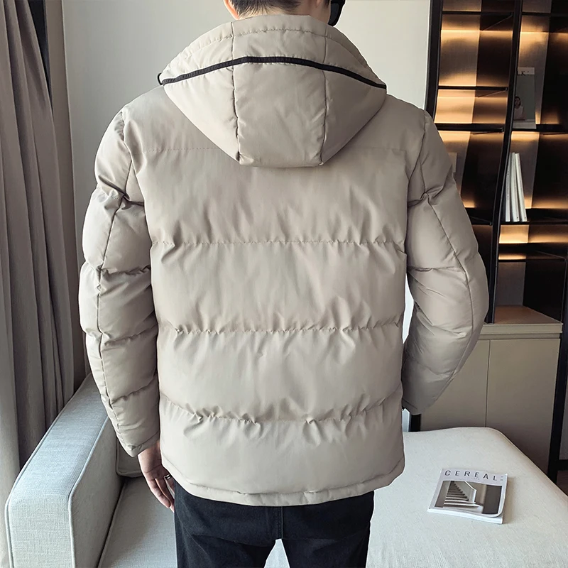 Yapu 2022 moda masculina para baixo casaco de inverno dos homens espessamento quente parkas destacável pele de neve acolchoado casaco de inverno