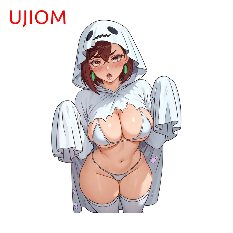 UJIOM Ghost Sexy Momo Ayase Big Boobs Graphics Wall Sticker Popular Funny High Quality Charming Decal Kitchen Cupboard Decor