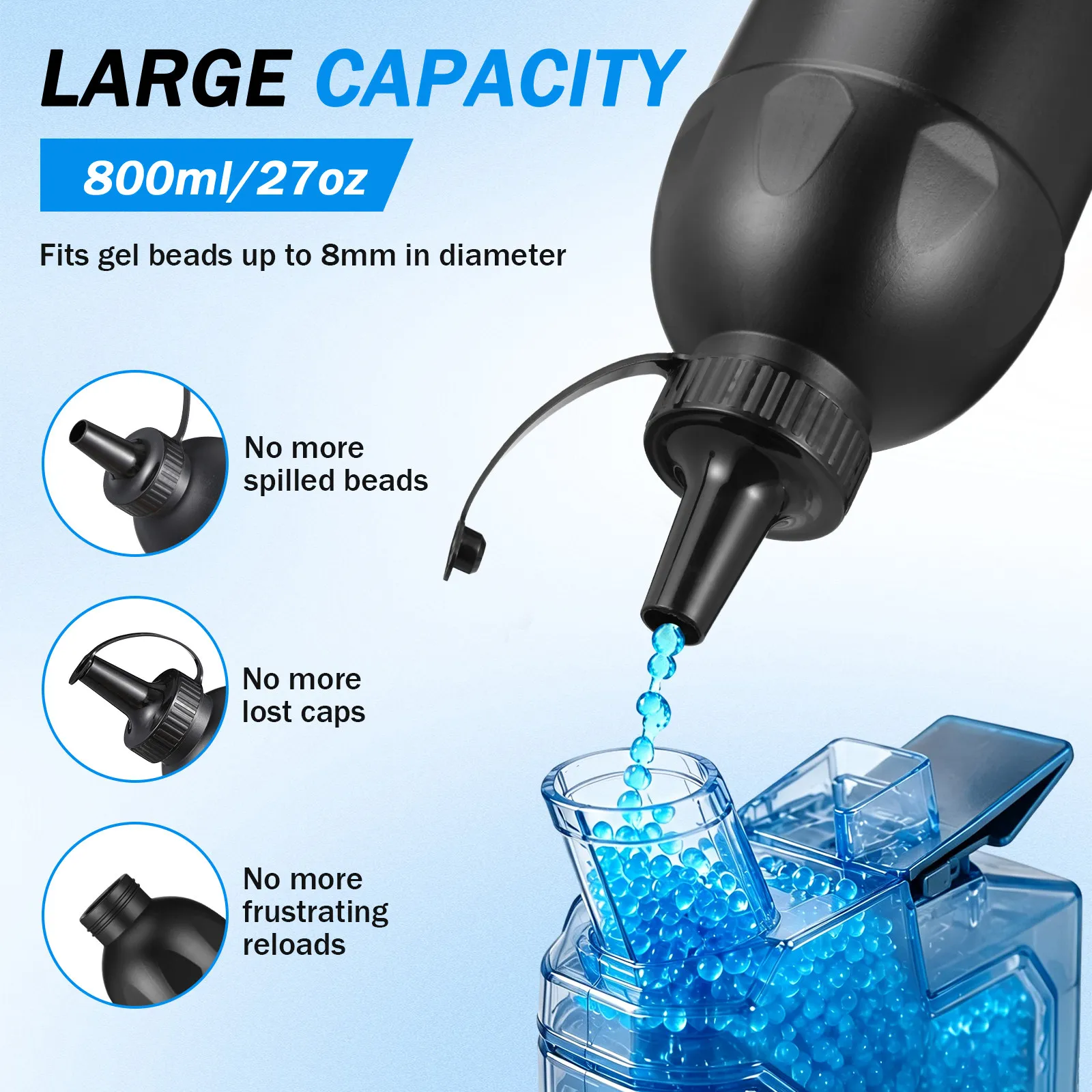 2Pcs Large Capacity Balls Bottle Multipurpose Storage Plastic Containers for Craft Supplies Bead Storage Solutions