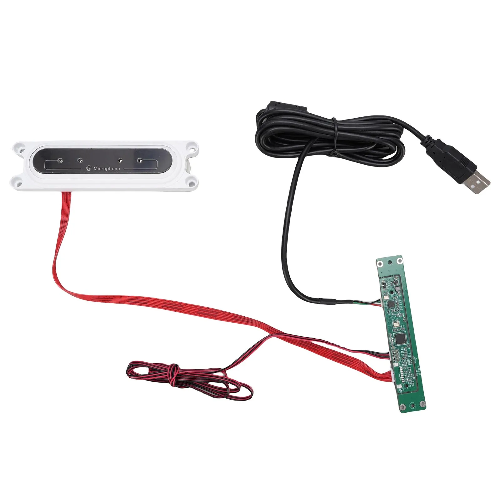 Biały Wbudowany 4-matrycowy Mikrofon Wszechkierunkowy Plug and Play Interfejs USB 2.0 dla Wins 7 Wins 10 Android