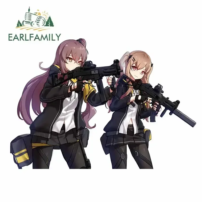 

EARLFAMILY 13cm X 9.1cm ST AR-15 UMP45 Motorcycle Car Stickers Vinyl Material Decal Waterproof Refrigerator Custom Printing